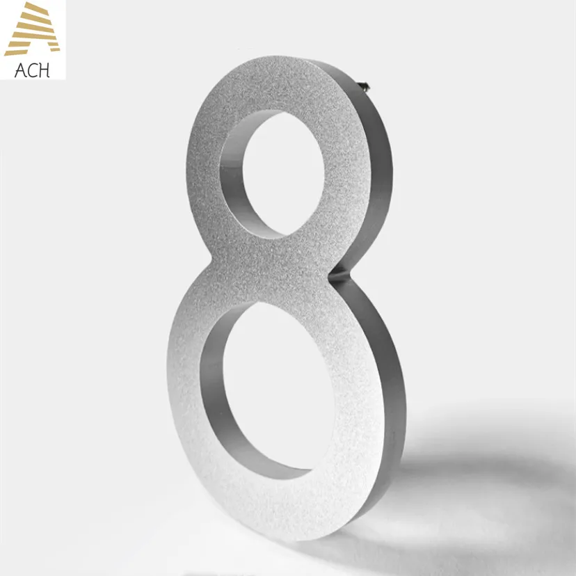 5 Inches Floating House Number Modern Door Numbers Outdoor Mailbox Yard Home Wall Garage Gate Nail Kit Anti Rust house number signs house numbers number plate