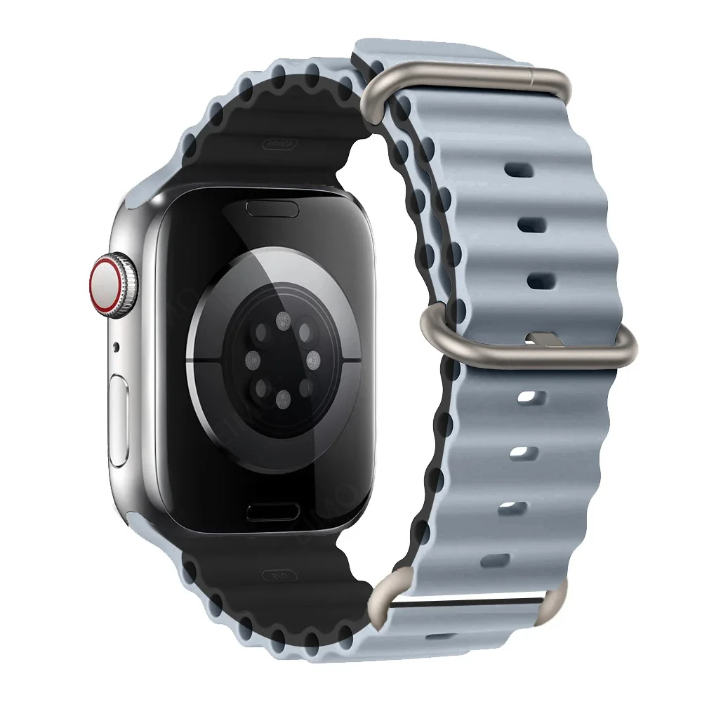 Versatile Silicone Bracelet for Apple Watch - Multiple Sizes