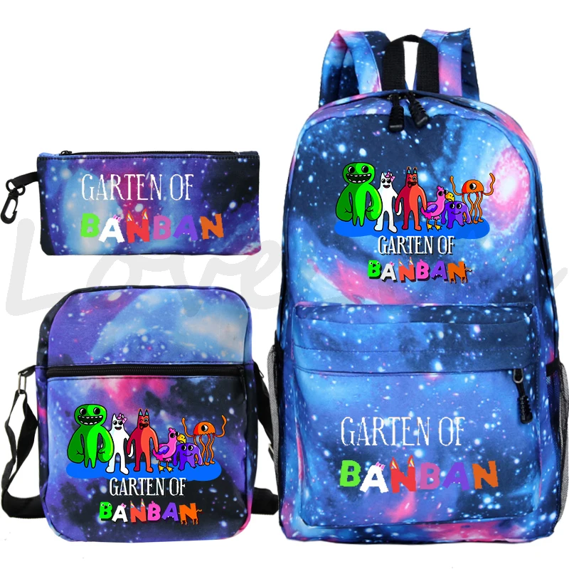 

Garten of BanBan Game Print Backpack 3pcs/set Boys Girls Daily Bookbag Back to School Gift Teenager Laptop Bagpack Kids Rucksack