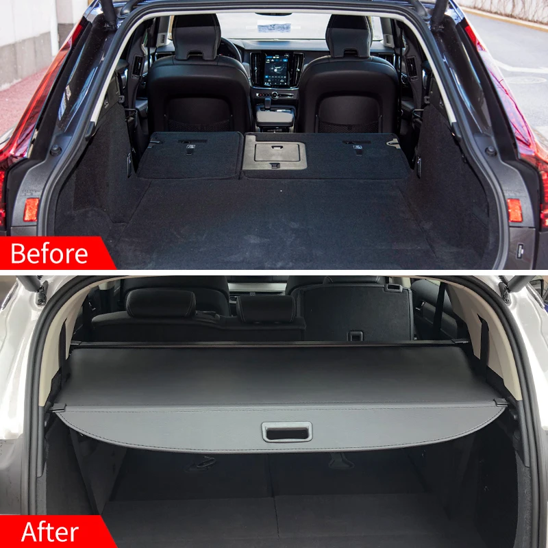 Auto Intrekbare Kofferbak Pakket Plank,Voor Volvo V90 2019-2023,Privacy Panel Vervanging Shield Cargo Gordijn Bagage Schaduw Organizer