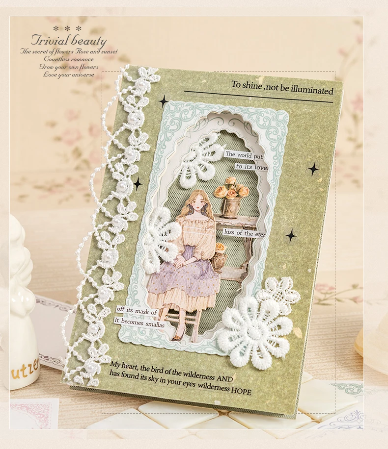 50 Stück Vintage Collage Scrapbooking Journal Material Papier Kartenherstellung DIY Retro Quelle Papier Kreatives Memo Briefpapier – Detail 12