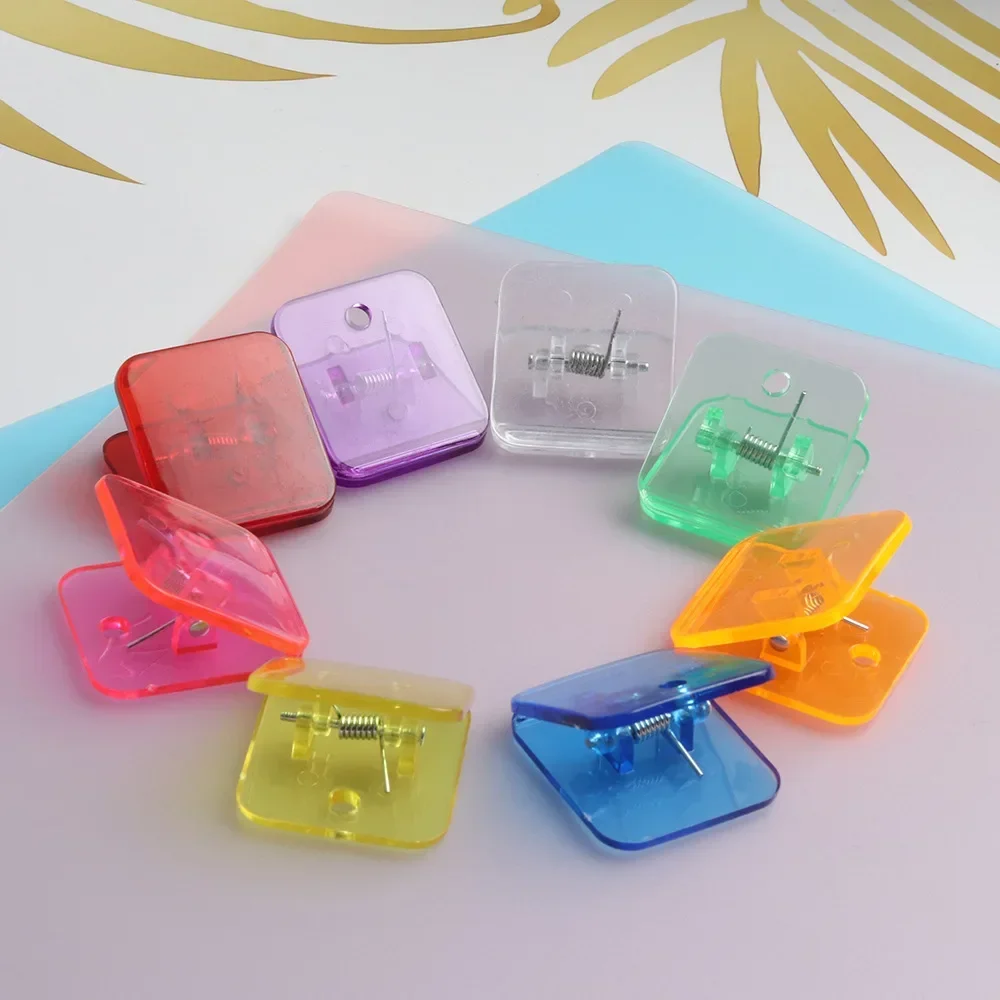 Sewing Clips Plastic Clips Garment Clips Clothes Clips 10Pcs/pack Sewing Clips Acrylic Corner Binding Long Tail for Supplies Shirt Plastic Fabric Clamps