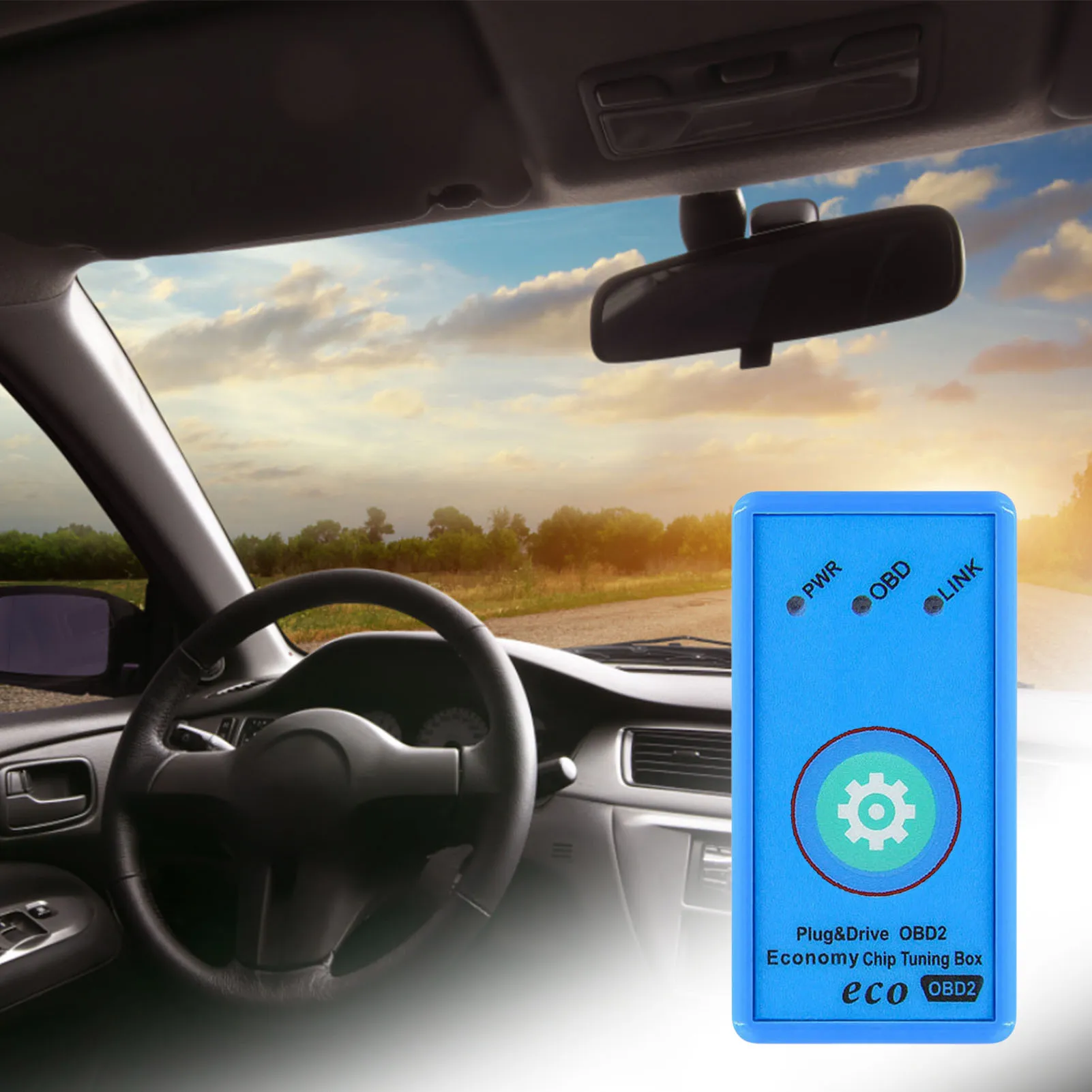 Fuel Saver Good ECO OBD2 Chip Tuning Box More Powers Torque Good OBD2 ECOOBD2 For Diesel Petro Gasolines Vehicles Car Assessory