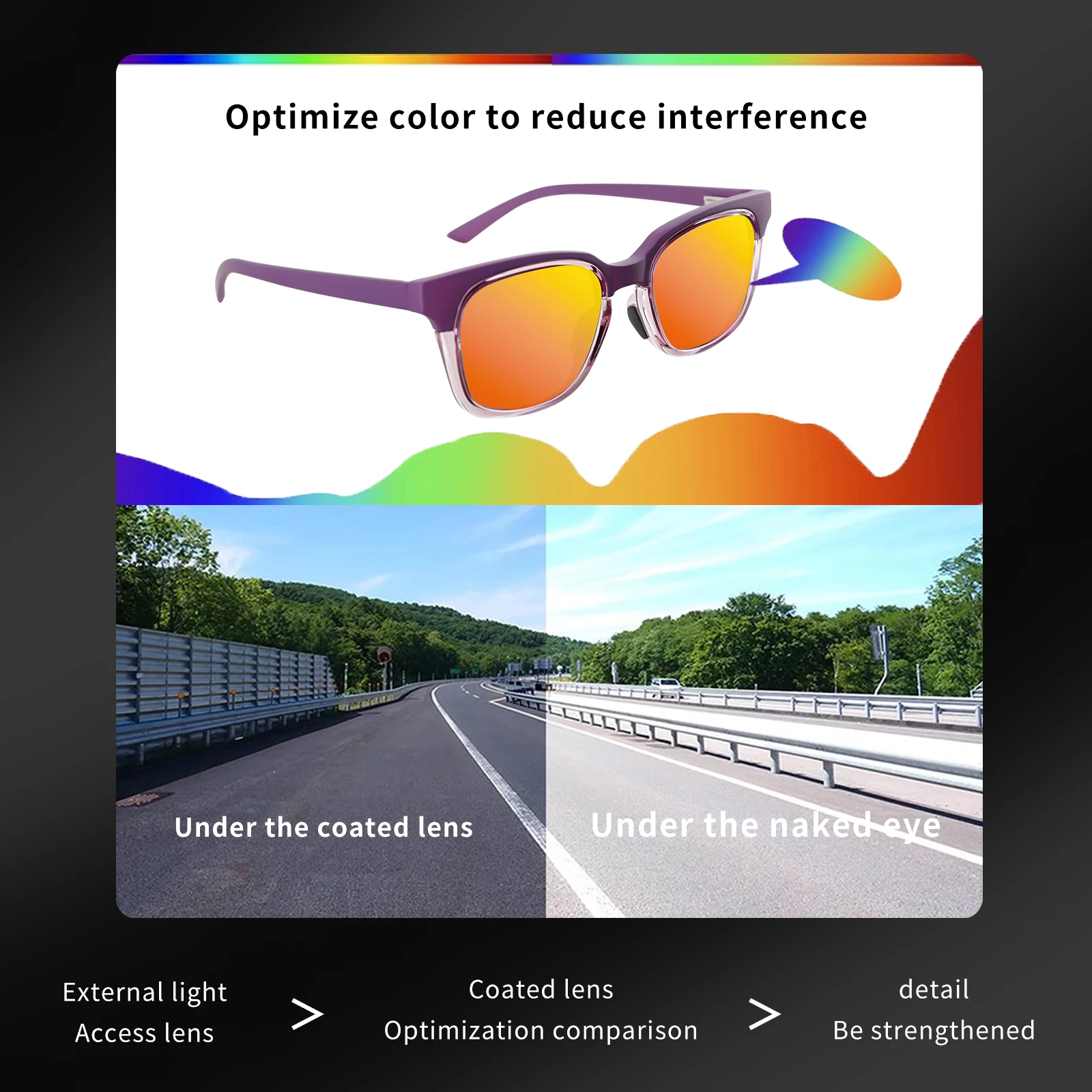 Unisex Retro Thick Frame Bifocal Sunglasses - UV400 Protection, Comfortable Wear