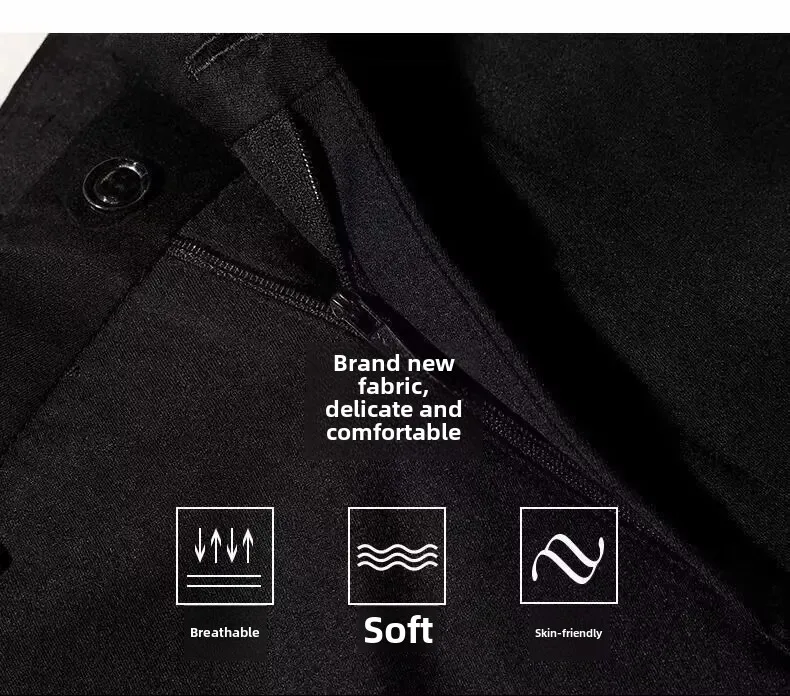 Lange, verkürzte Hose aus Eisseide für Herren