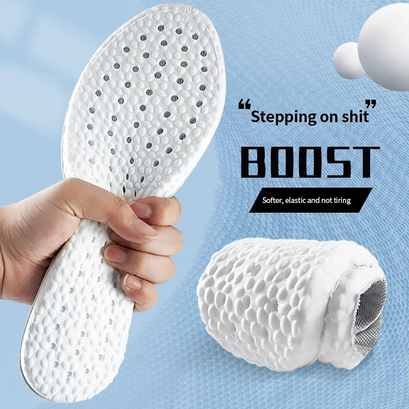 Orthopedic Insoles New Orthopedic Memory Foam Sport Insoles for Shoes Sole Cushion Running Shock-Absorbant Breathable Deodorization PU Pad