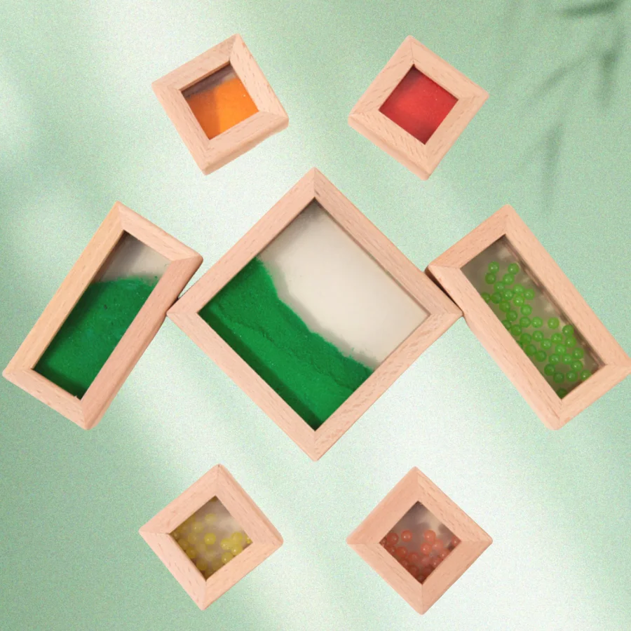 Rainbow Acrylic/Wooden Building Blocks 6