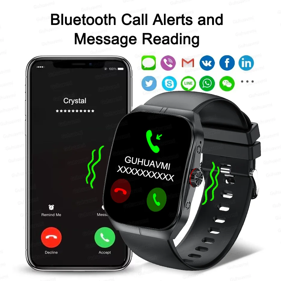 2025 NFC Smartwatch AMOLED Screen Always show Time Bluetooth Call Series 9 Clock Custom Dial Men Sport Health Women Smart Watch 3