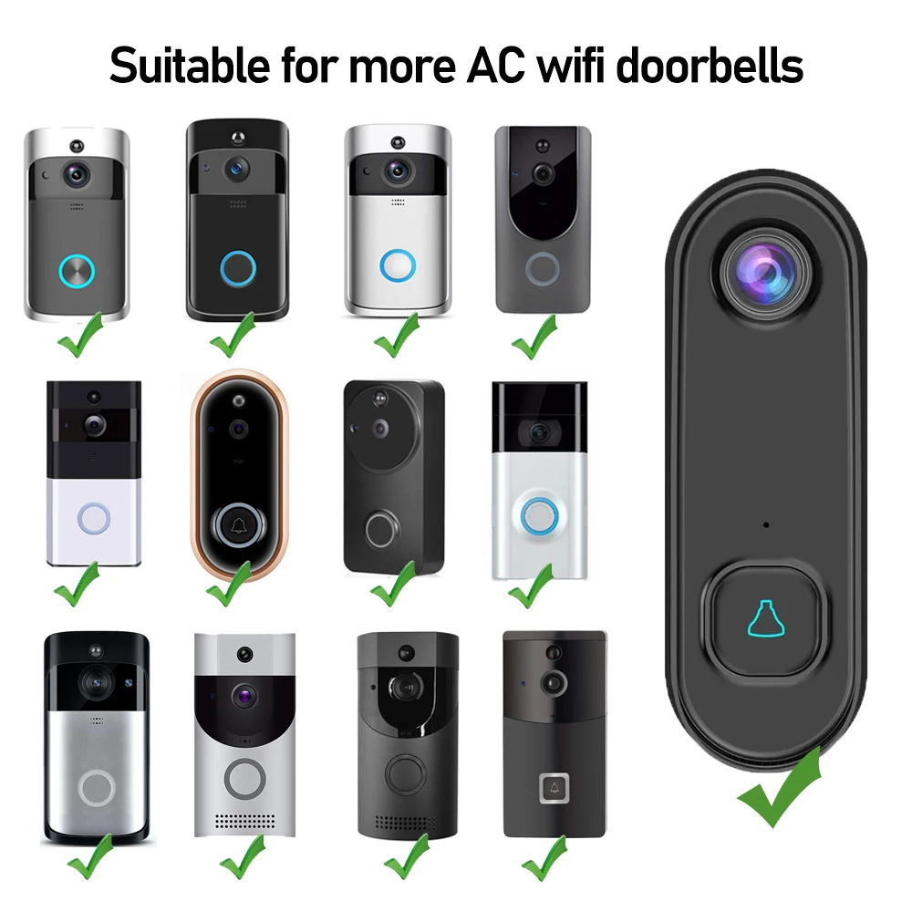 Wi-Fi対応 スマートビデオドアベル Amazon.co.jp: ビデオドアホン インターホン スマートドアベル