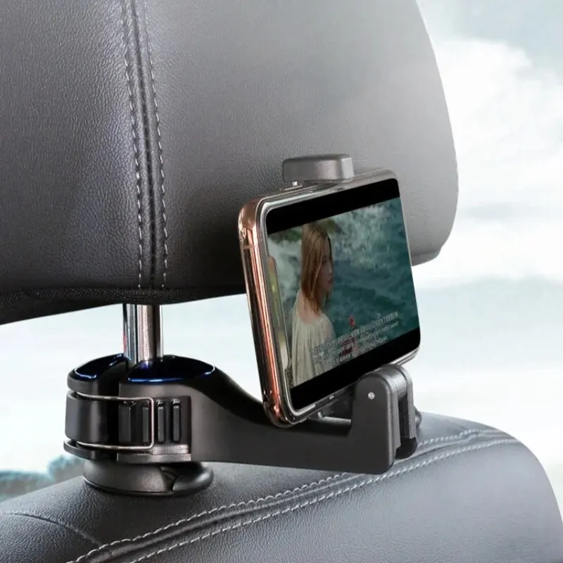 2 In 1 Car Headrest Hidden Hook, Hooks With Phone Holder, Universal  Multifunctional Car Vehicle Back Seat Headrest Mobile Phone Holder Hanger  Holder H