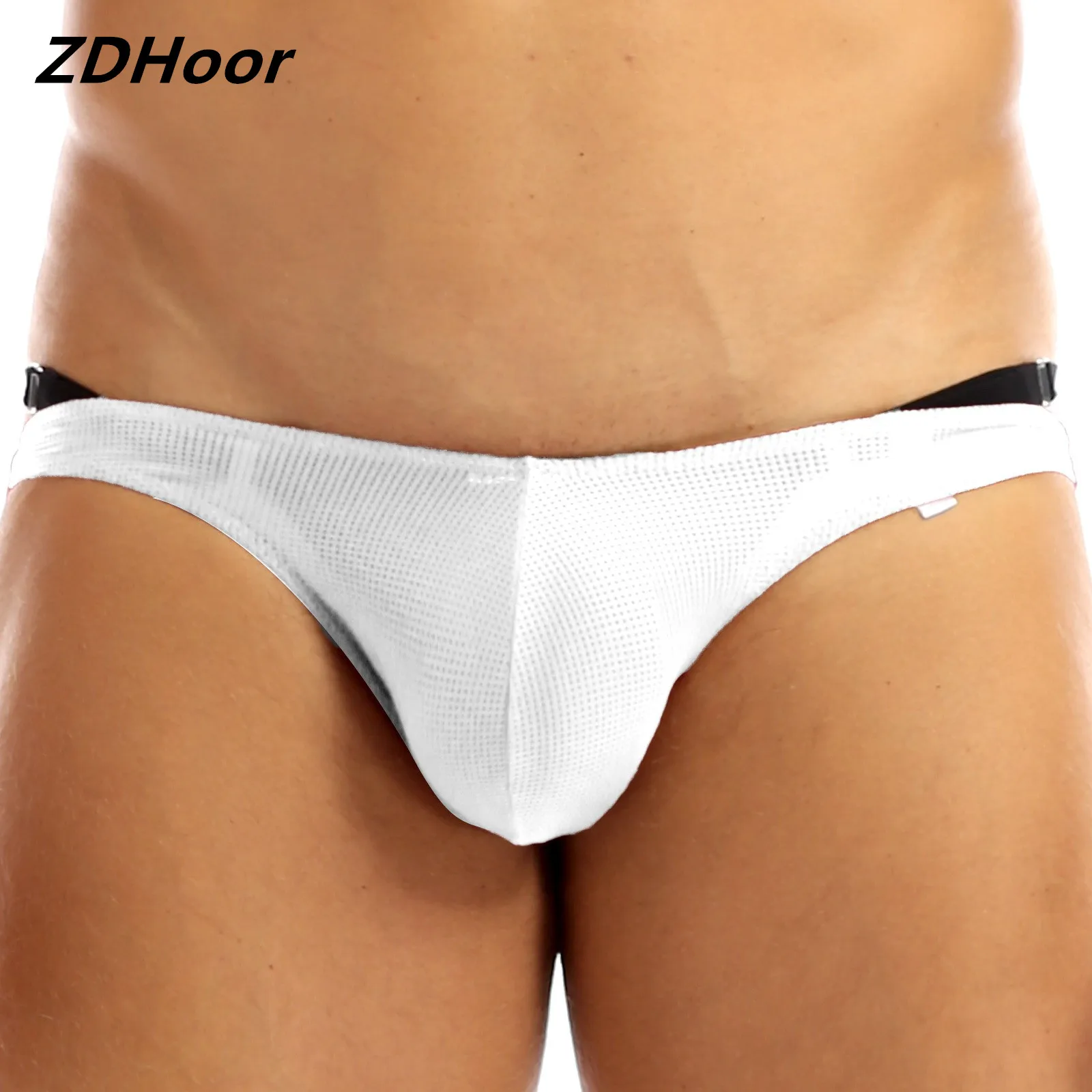 

Men See Through Mesh Briefs Thong Stretchy Open Butt Jockstrap Bikini G-string Breathable Underwear Panties T-back Lingerie