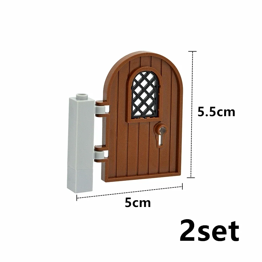DIY City Friends House Building Blocks Set with Fence, Stairs, Ladder, Gate, Door, Window, and Garden Figures