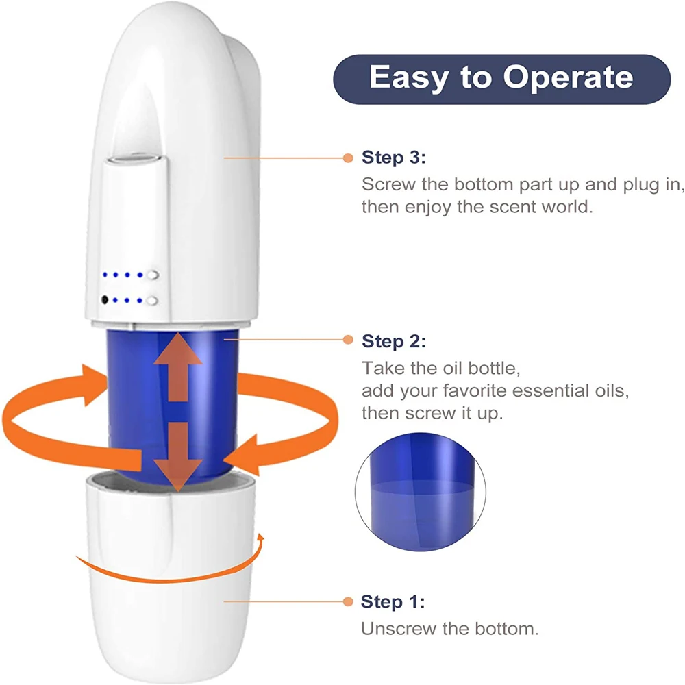 Aroma Diffuser Essential Oil Diffuser Professional Scent Air Freshener Atomizing Technology Plug-In Wall Remote Control Diffuser 6