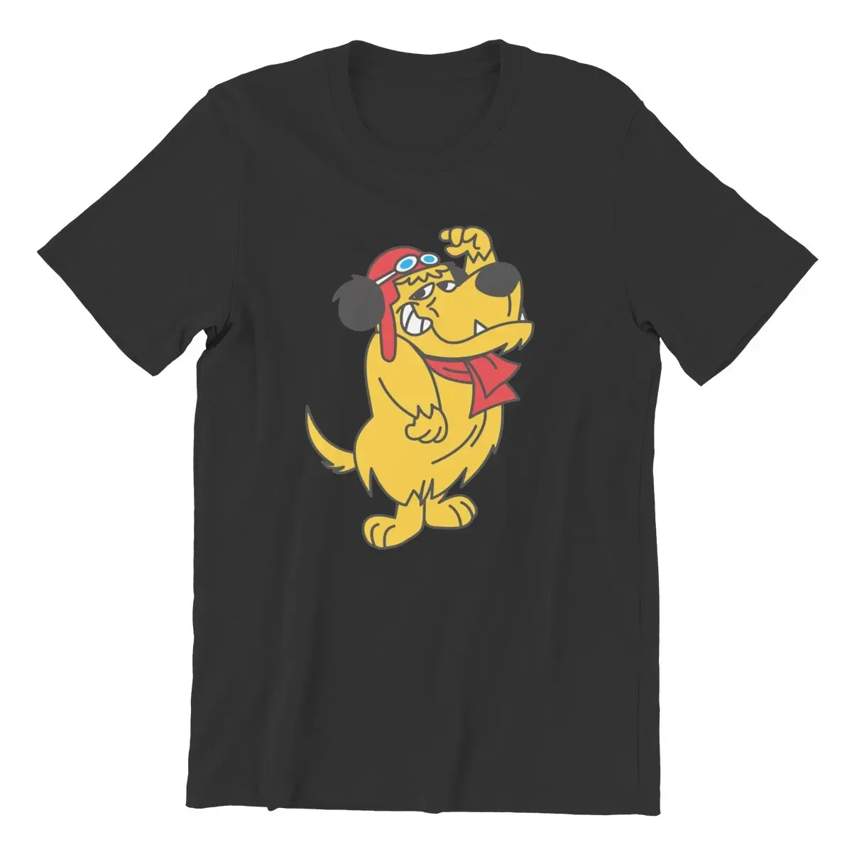 Casual Mutley Muttley Cartoon Che Ride Ride Dog T-Shirt Per Uomo Girocollo In Cotone T-Shirt Manica Corta T-Shirt Stampata Vestiti