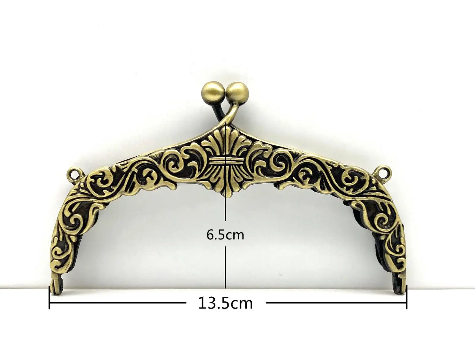 12 Cm Mini Small Purse Clasp Frame 1 Pcs Wallet Kiss Clasp Lock Retro Arch Coin Bag Frame Metal Clip DIY Craft Purse Bag Handle