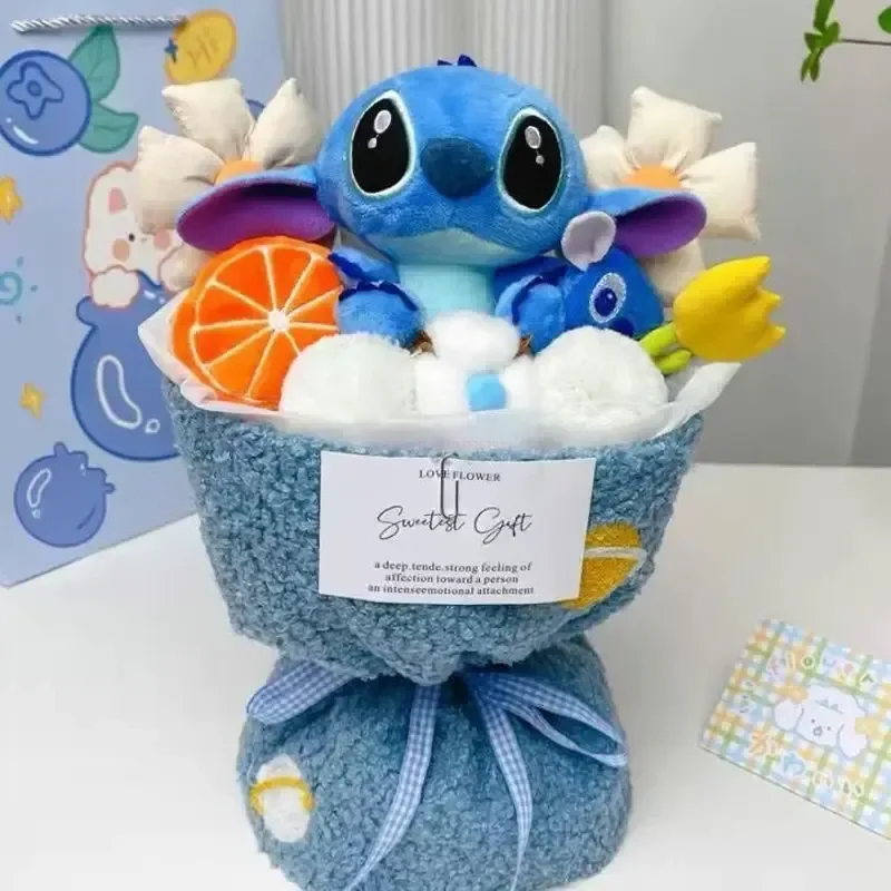 

Disney Лило и Ститч, анимация, периферийный мультфильм, Женская Подарочная коробка, креативная плюшевая кукла, подарок на Рождество, день рождения, сюрприз