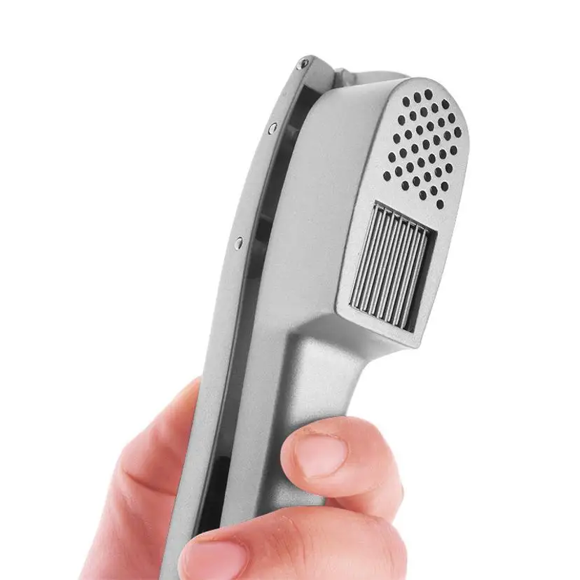1 Pcs 2-in-1 Multifunctional Kitchen Household Manual Garlic Press Aluminum Alloy Garlic Chopper Kitchen Vegetable Tool