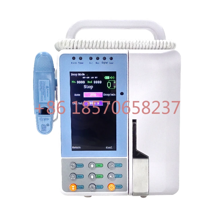 

3.2.10 Mini Design Medical Medcaptain Infusion Pump For Human With Kvo Function Infusion Syringe Pump China