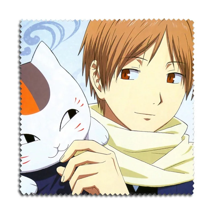 1pc Anime Natsume Yuujinchou Cat Teacher Flannel Glasses Clean Cloth