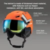 LIXADA Integrated Ski Helmet Men and Women Snowboard Helmet with Removable Visor Goggles Men and Women ‘s Snowboard Wear 4