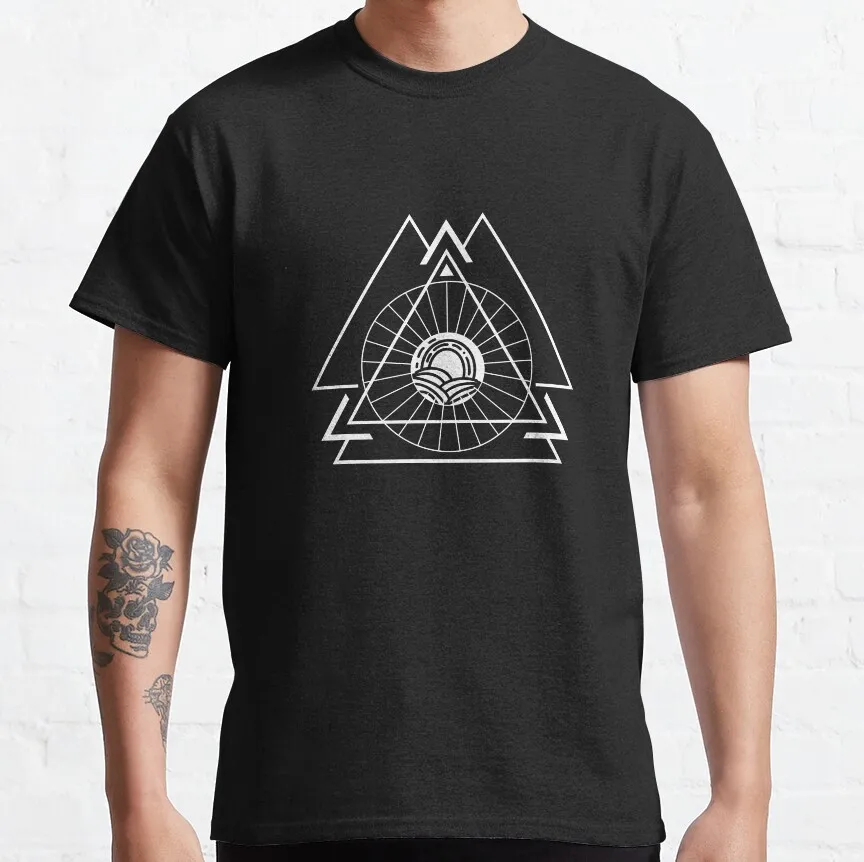 Aum Mandala Sacred Geometry Spiritual Zen Symbol 100% Cotton Men's T-Shirt - Plus Size Available