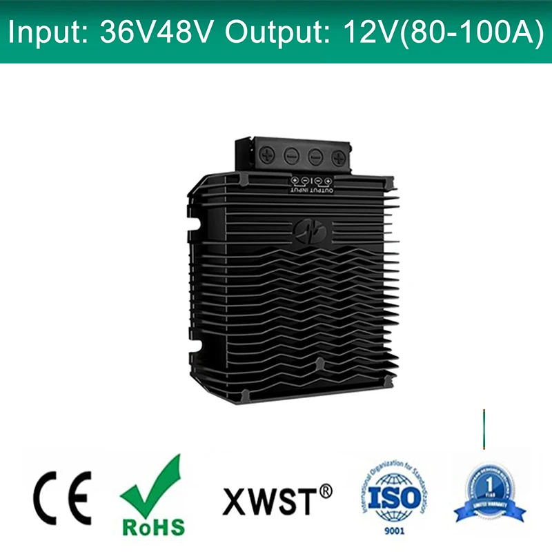 

XWST 48V to 12V 36V to 12V DC DC Converter Power Inverter 80A 100A 960W 1200W Buck Voltage Regulator Step Down Transformer CE