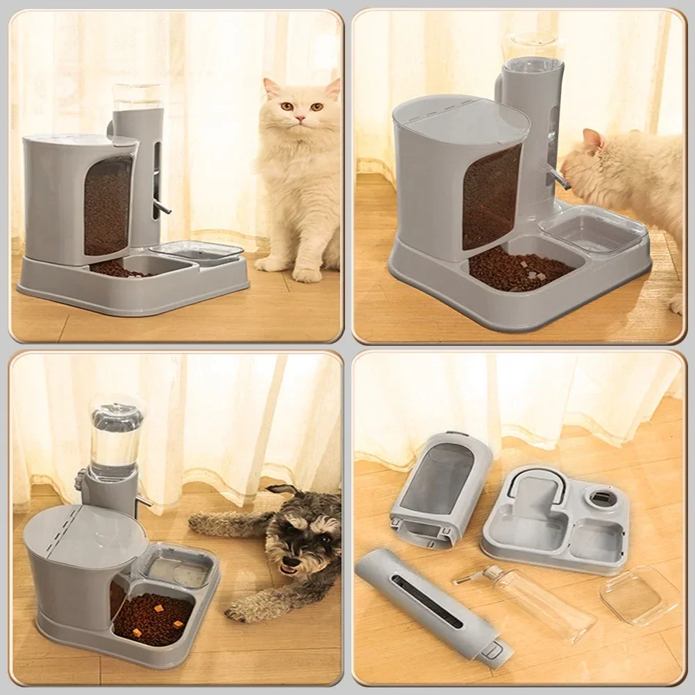 Dispenser Feeder Water In Feeding Container Cat E 2 Dog Liquid Pet & Drink 1 Ciotola Per Alimenti