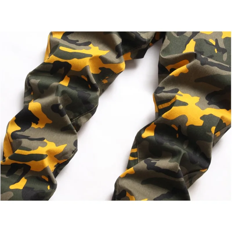 Design High Quality Camouflage Denim Jeans Men Straight Fashion Cool Plus Size Party Trousers Washed Brand Trend Army Pants