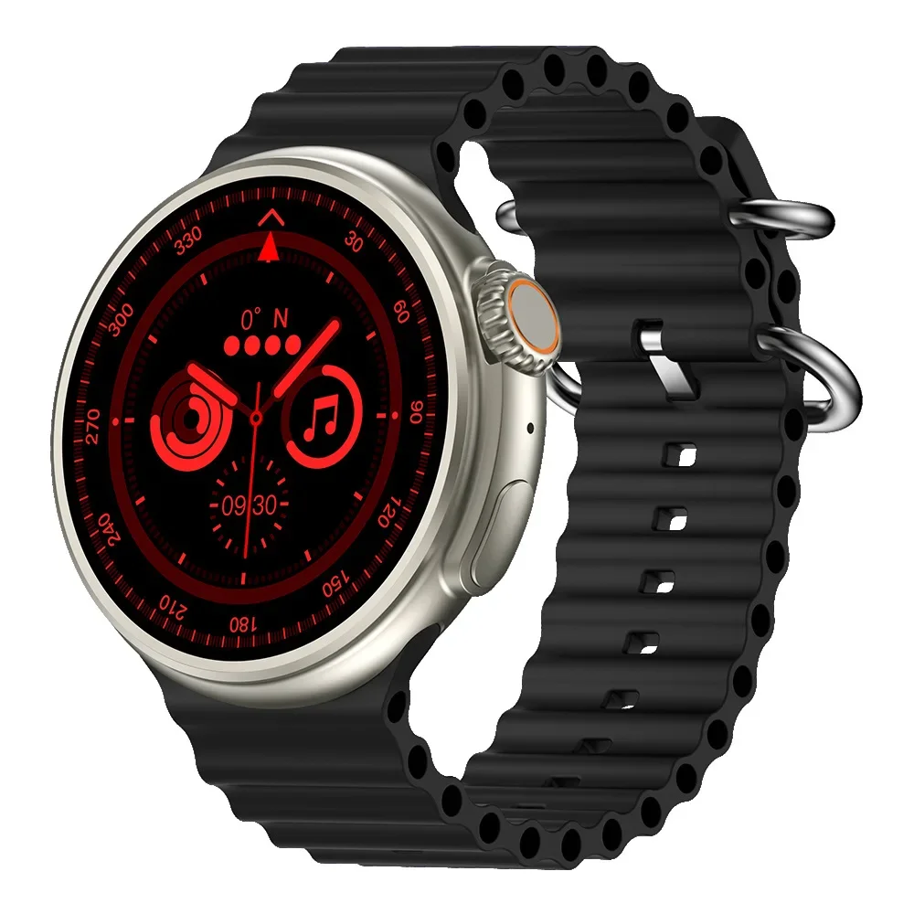 Z78 Ультракруглий спортивний смарт-годинник для чоловіків AMOLED Bluetooth-дзвінки Компас на відкритому повітрі Висота тиску повітря Багатофункціональний розумний годинник
