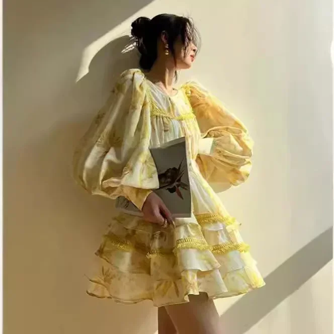 2024 Summer New Printed Temperament Short Skirt Set for  Womens Two Peice Sets  2 Piece Sets Womens Outfits  Dress  Skirt Sets