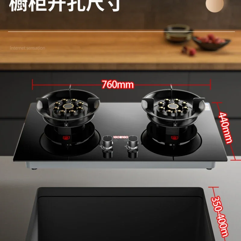 Gas Stove Double Stove Fierce Fire Timing Embedded Tabletop - Gas Stove -  AliExpress