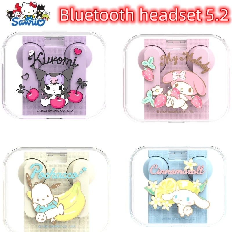 Genuine Sanrio Kulomi Cinnamonroll Wireless Bluetooth Headphones High