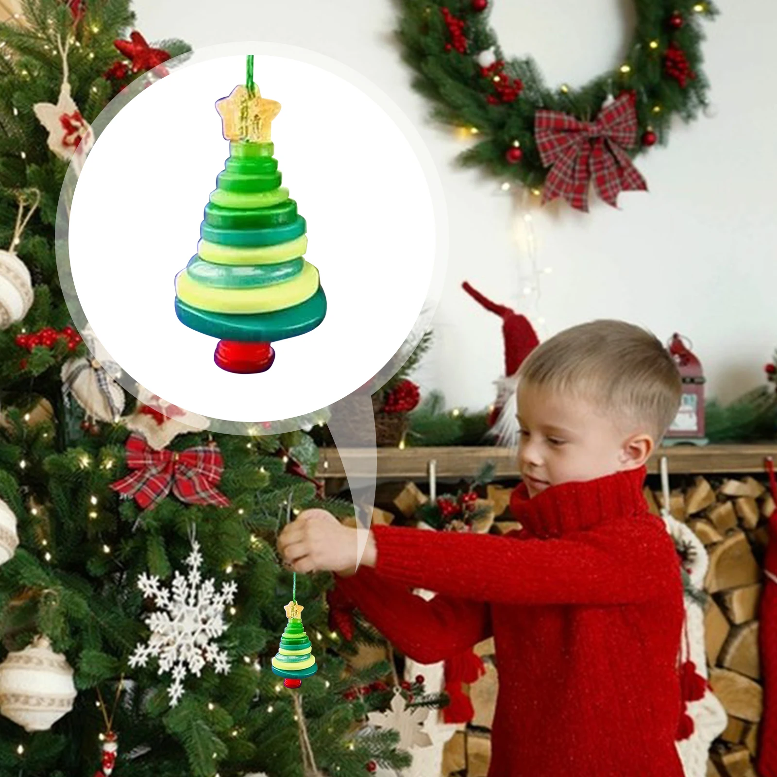 DIY Christmas Craft Kit Snowman & Santa Claus Drop Ornament Making Christmas Tree Pendant Festival Gifts Holiday Party Decoratio