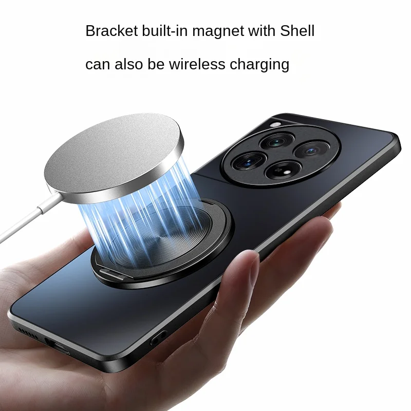 Hard Matte Magnetic Ring Protective Case