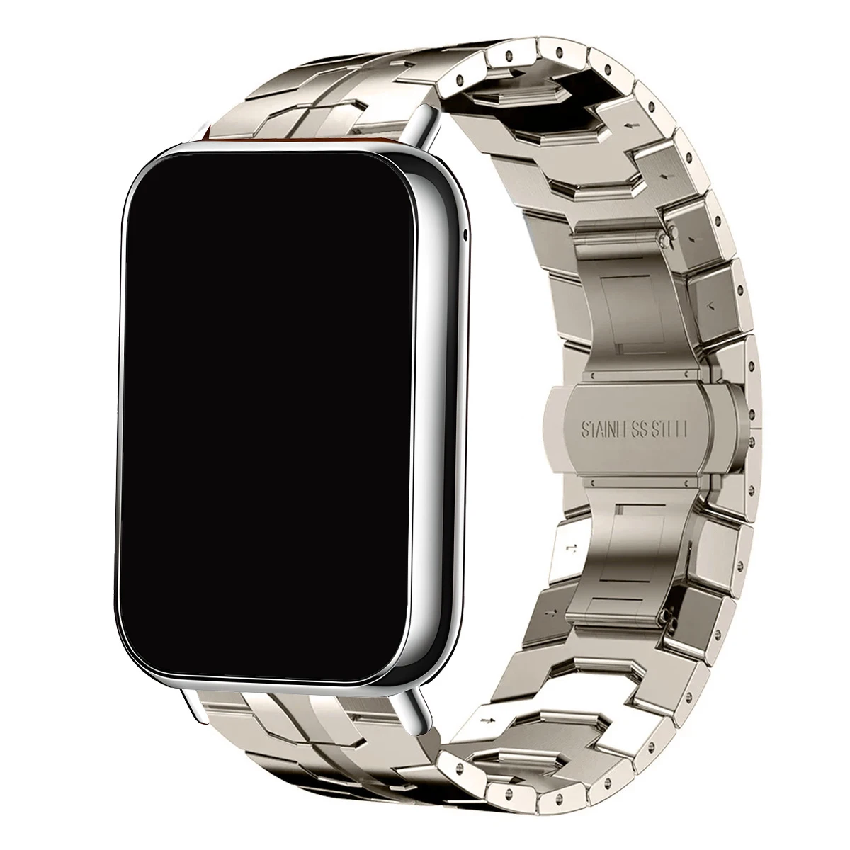 Stainless Steel Metal Bracelet Watchband - Premium Replaceable Business Strap