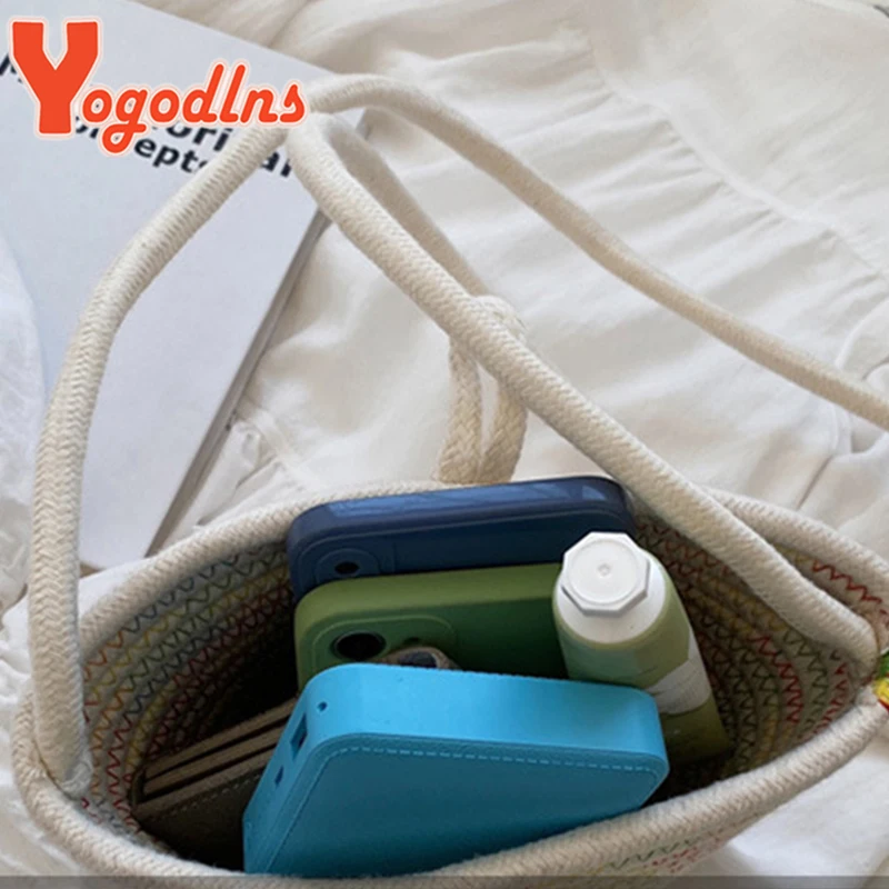 Summer Straw Bucket Bags for Women Rattan Braided Beach Bag Small Crossbody Shoulder Bag Bohemia Messenger Bag Handbag