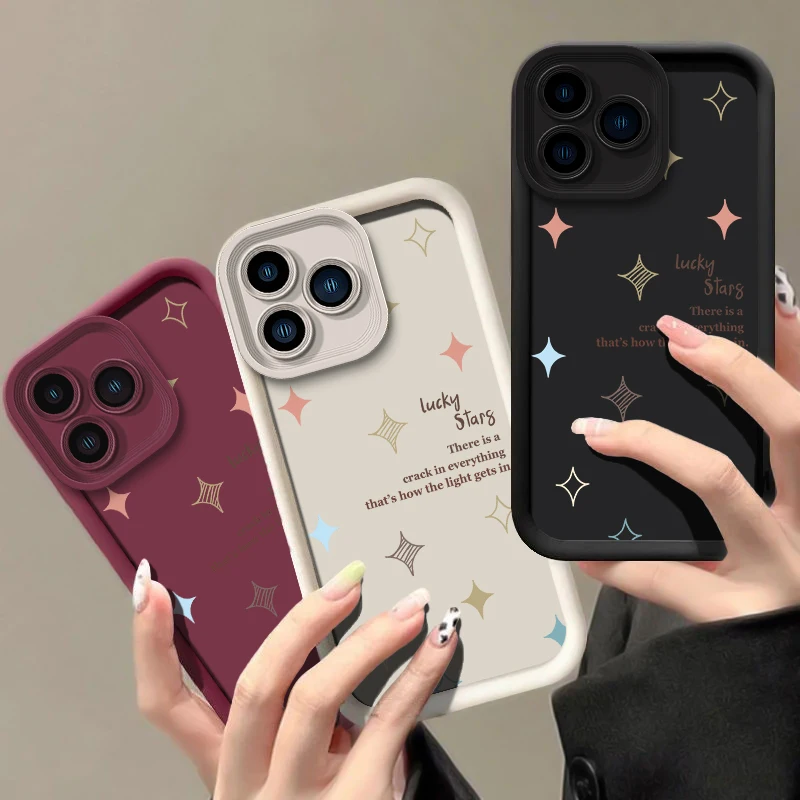 Creative Color Stars Shockproof Soft Silicone Phone Case