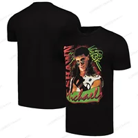 Men's Black Bret Hart Hitman Primitive Fathion Wrestling T-Shirt 2024 Summer New Arrivel  Fighting Style Streetwear Unisex Tops 2