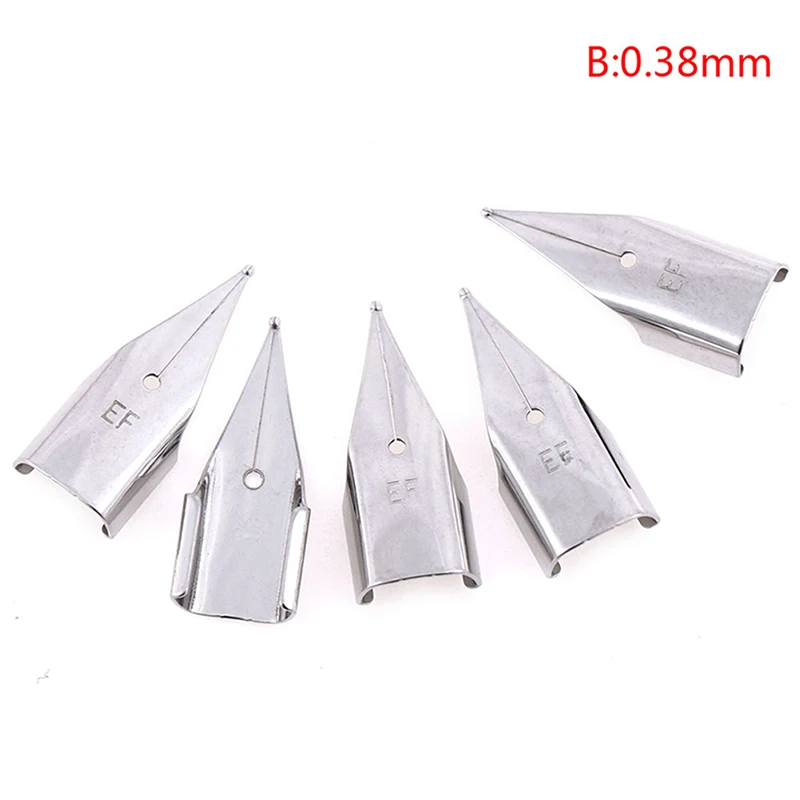 Fountain Pen Nibs Stainless 0.38mm 5/3Pcs/Set For LAMY/Wing Sung