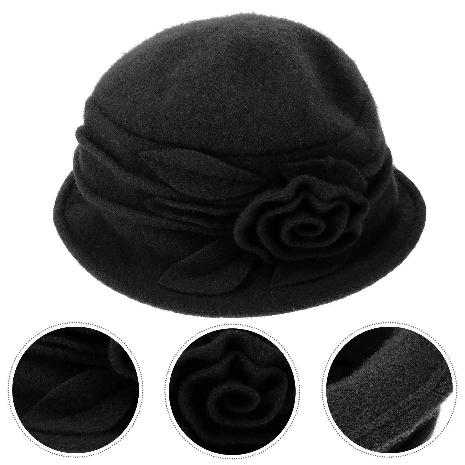

Decor Cloche Hat for Women Women's Hats Decorative Vintage Ladies Middle Aged