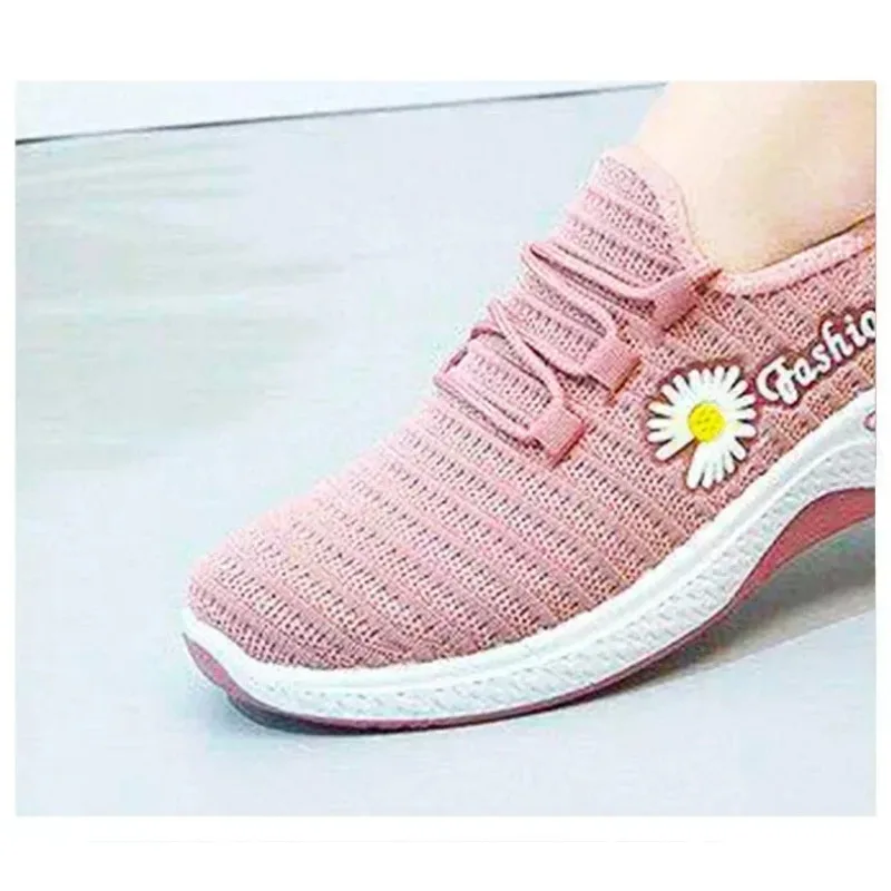 Adult sneakers, women's light running shoes, net shoes, comfortable soft soled sneakers, women's breathable casual single shoes 6