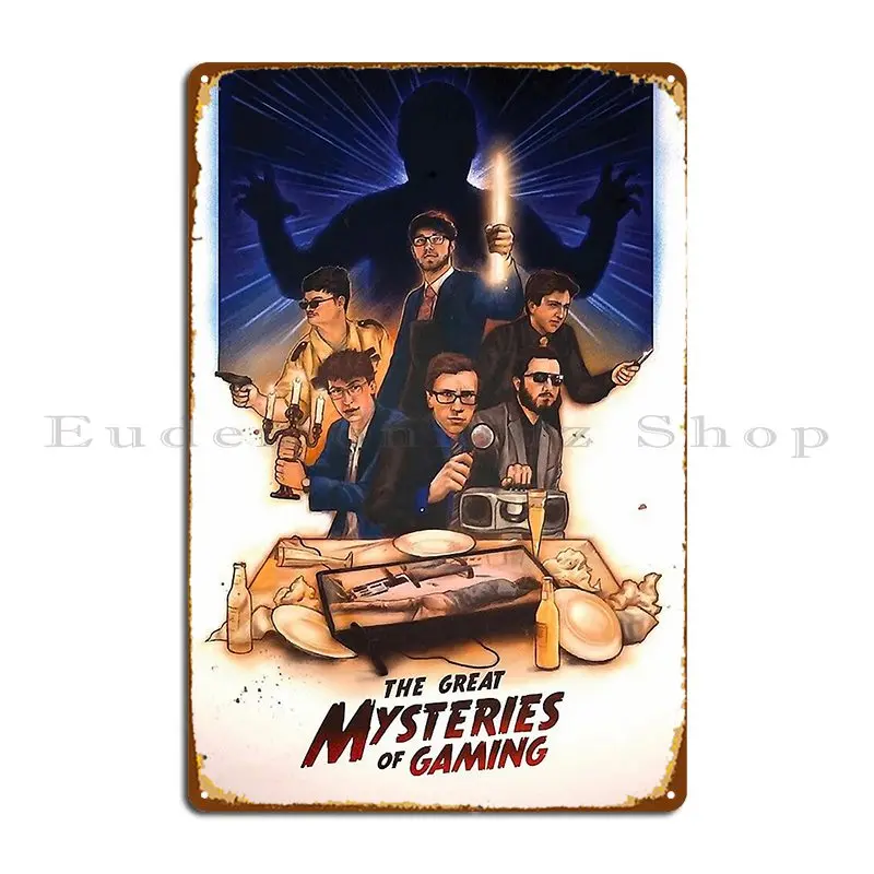 Scott The Woz The Great Mysteries Of Gaming Metal Platform Pub Murale Personalizza Wall Decor Wall Custom Wall Cave Tin Sign Poster