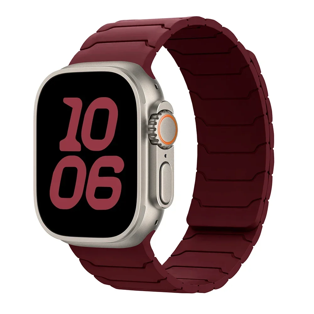 ตัวเลือกสินค้า สร้อยข้อมือซิลิโคนแม่เหล็กสำหรับ Apple Watch