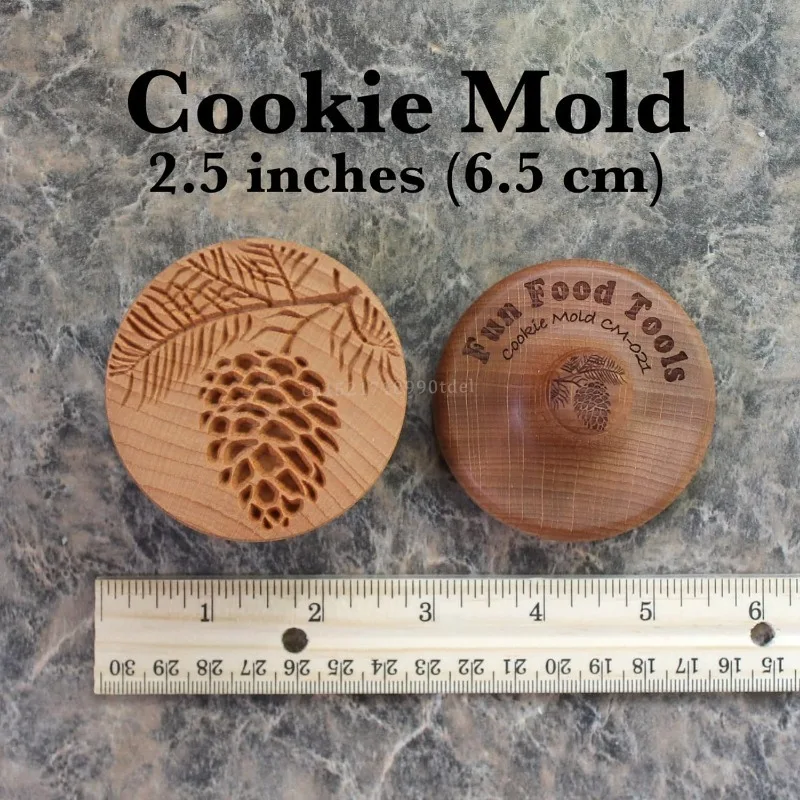Cookie cutters and embosbossers flower 3D cookie mold cutter wooden pastry bakery accessories