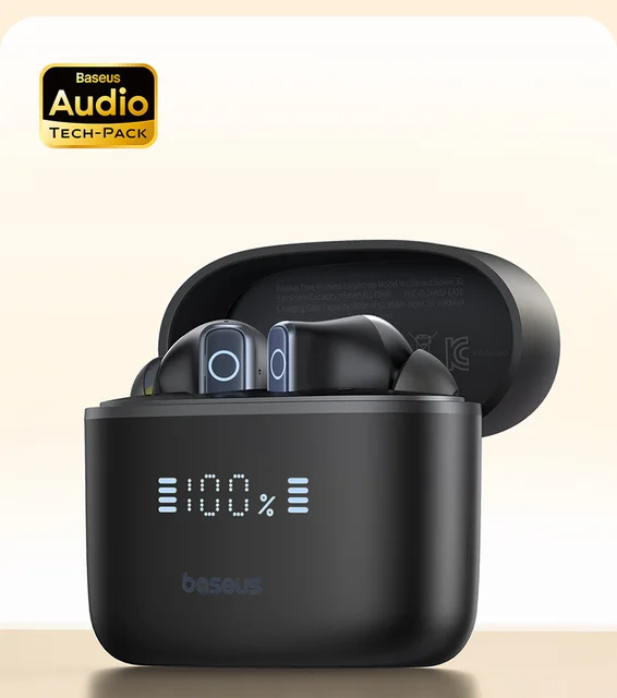 Baseus ワイヤレスイヤホン 65時間バッテリー Baseus Bowie 30