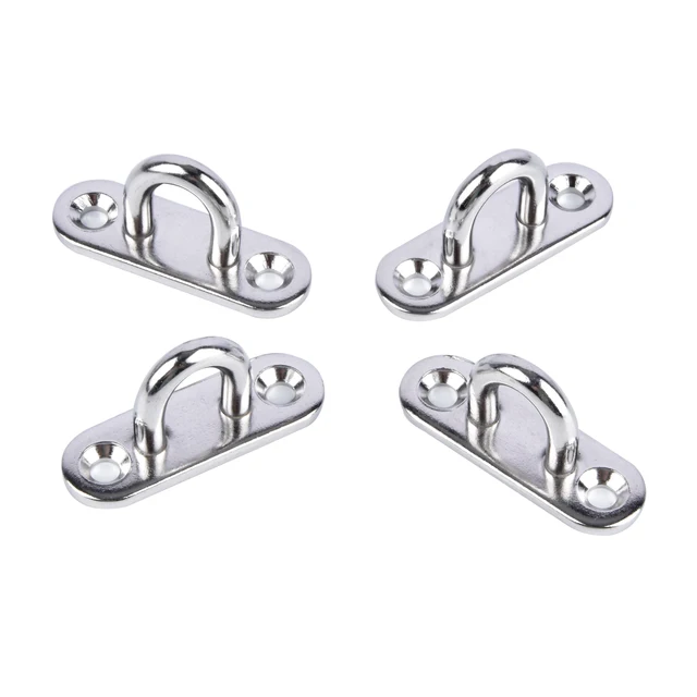 2pcs Polea De Cable De Acero Inoxidable Con Cáncamo | Meses Sin Interés