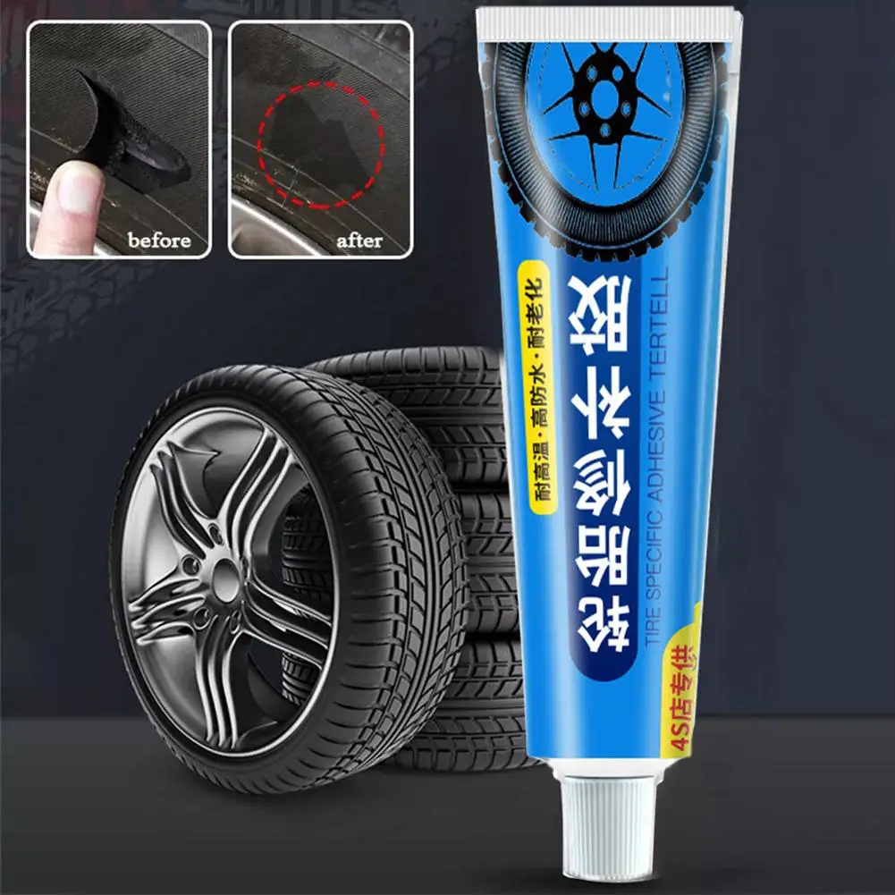 

30g Car Seal Tire Glue Crack Repair Adhesive Rubber Kits Glue Tire Puncture Repair Glue Sidewall Instant Bonding Multifunct O6W4