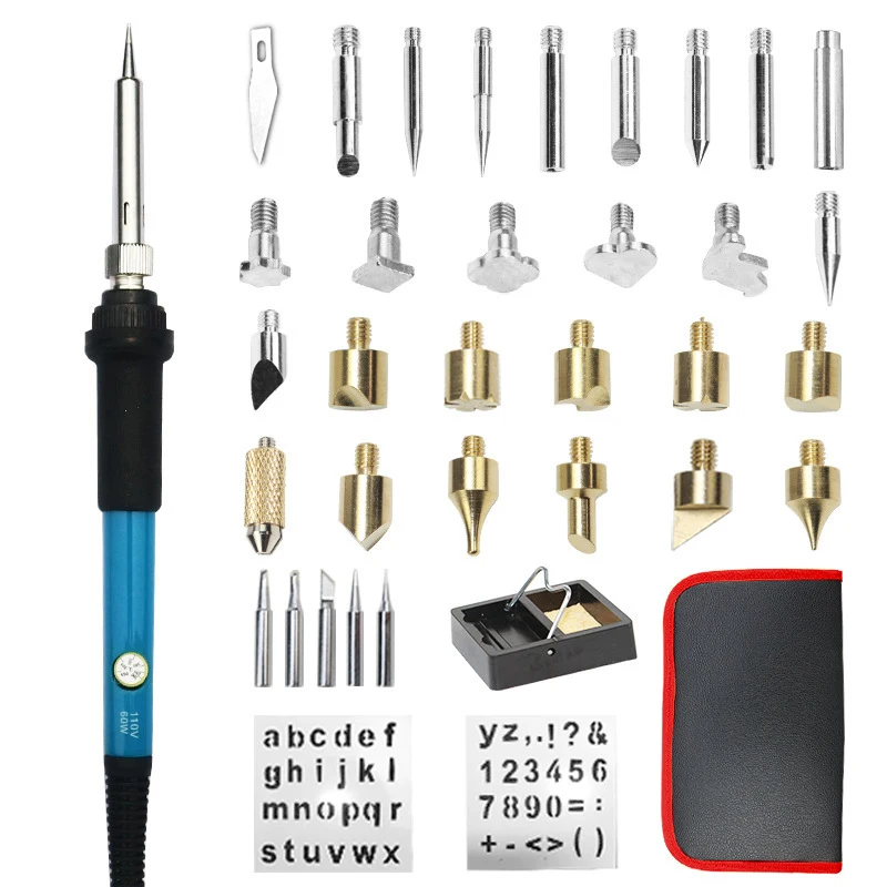 60W Electric Soldering Iron Set Temperature Adjustable soldering iron kit,electric soldering iron,soldering iron set,soldering iron