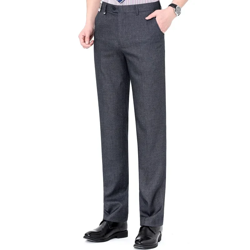 Top-Quality Men's Woolen Trousers Traf Suit Pants Business Formal Trousers for Men Man Pants Naples Wool Dress Pants business pants suit pants men pants