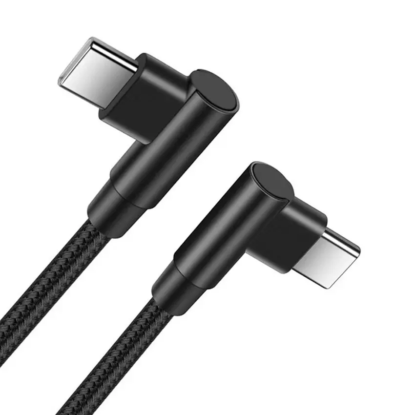 High-Efficiency 90-Degree USB-C PD Fast Charging Cable